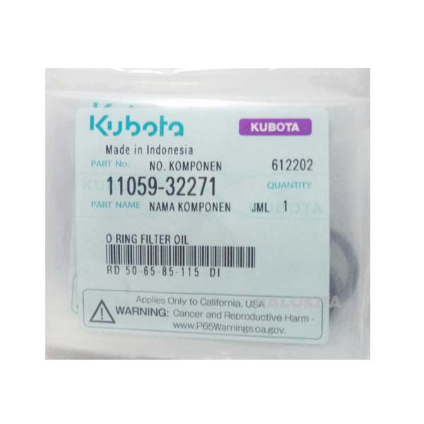 O RING, FILTER OIL  RD 65 - 85 DI