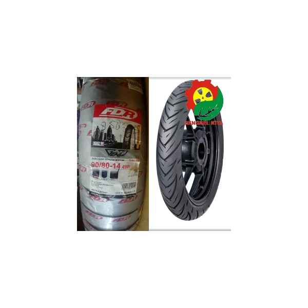 FDR BAN LUAR 90/80-14 TUBLES GENZI