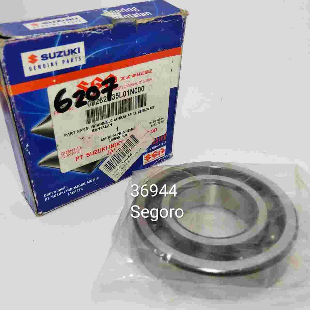 SGP LAHER KRUK AS LH THUN-125 / BEARING 6207 CRANK SHAFT SUZUKI / 09262B35L01N000